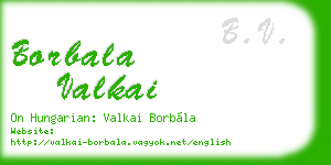borbala valkai business card